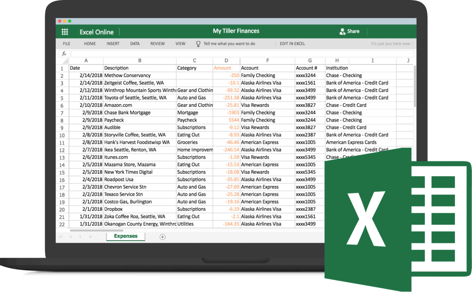 Data Visualization Tools EXCEL