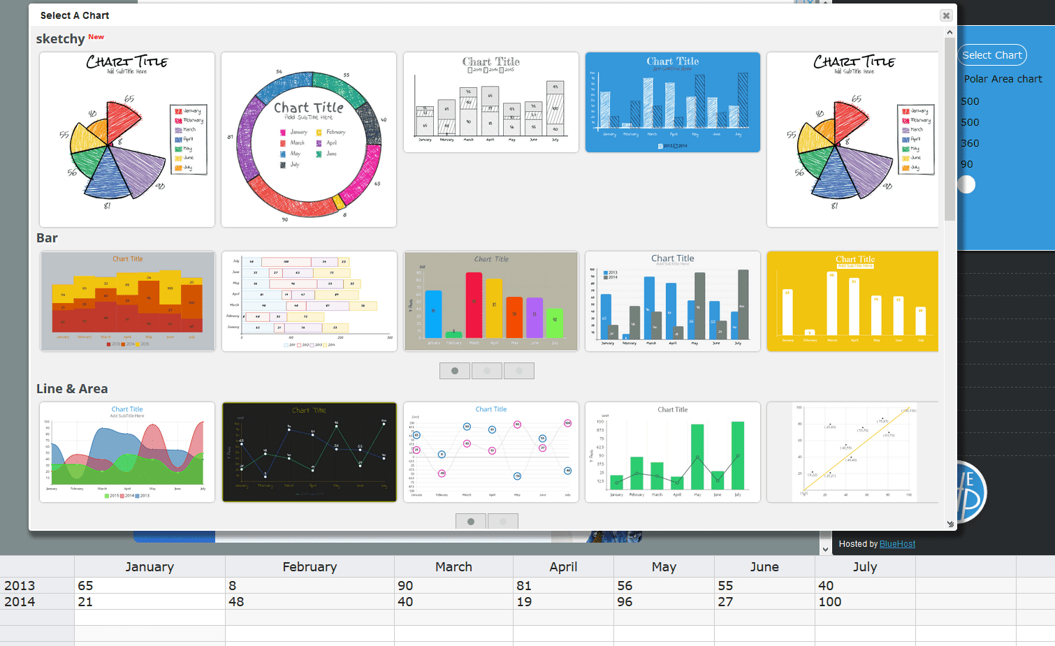 グラフ作成サイトLivegap