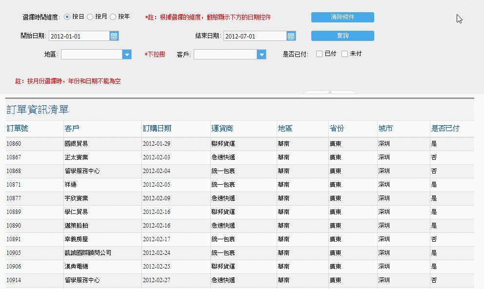 interface Web報表設計器,類excel界面