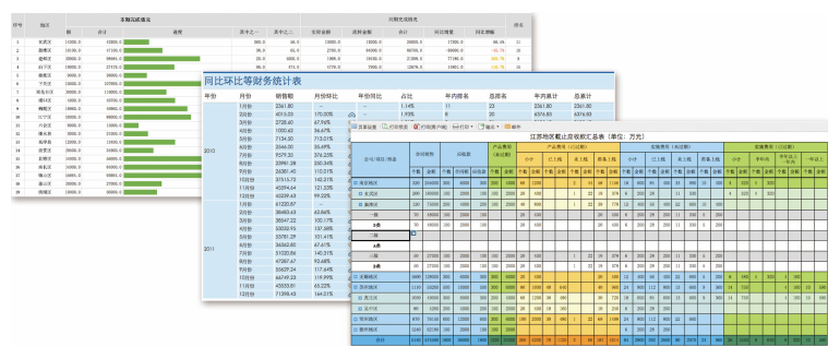 Web报表设计器，类excel界面