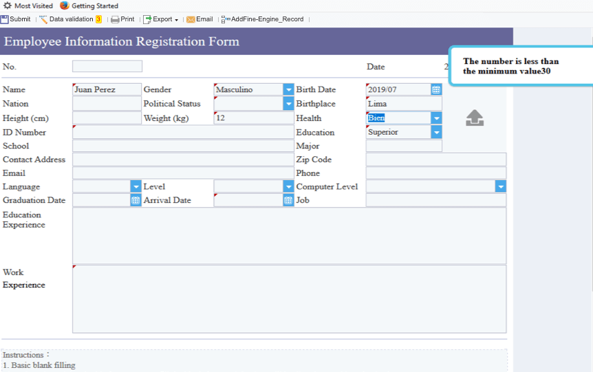 Reporting solution