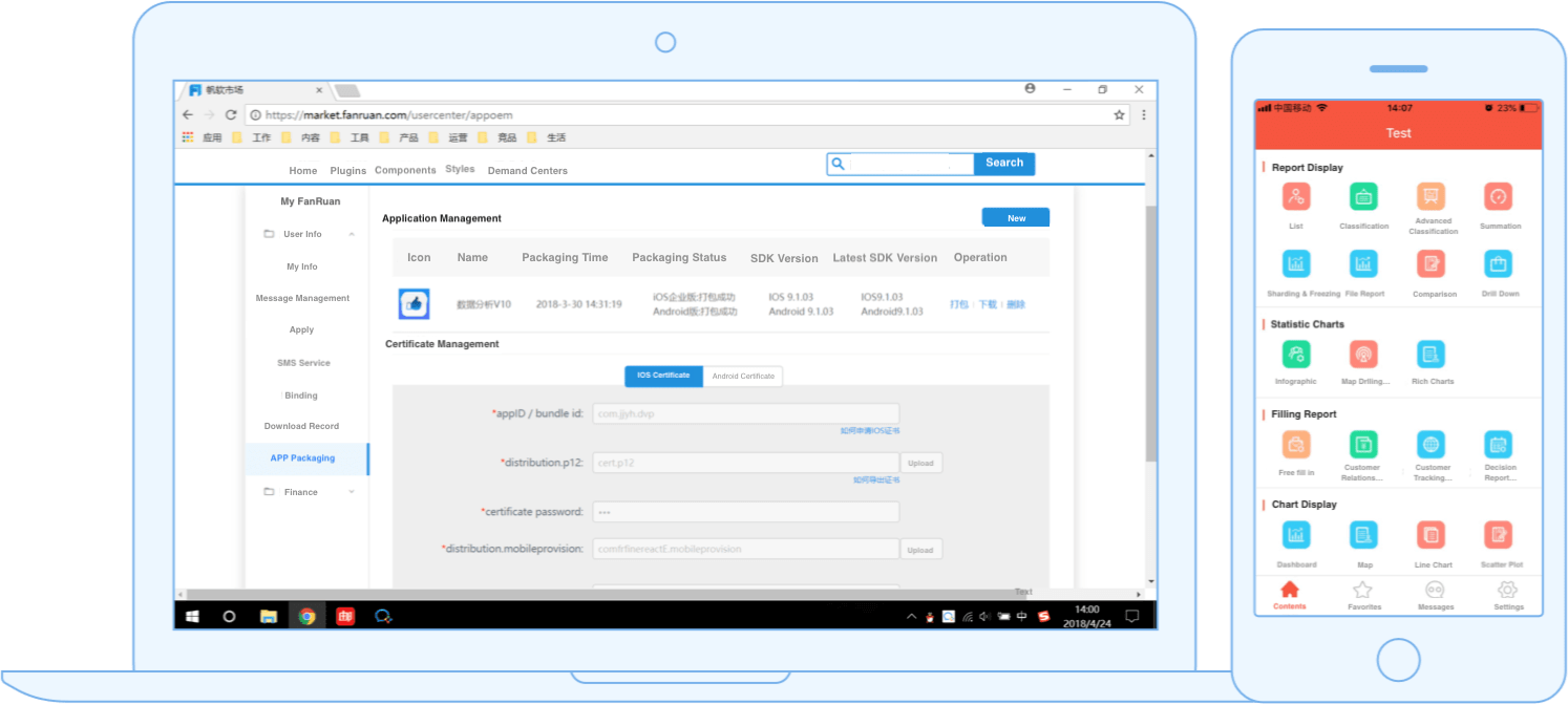 Mobile BI Application and Mobile Dashboard | FineReport