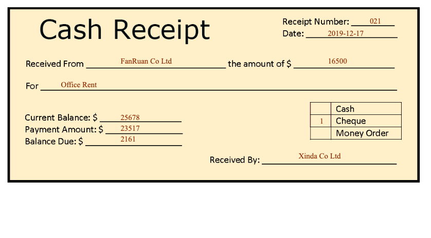 receipt