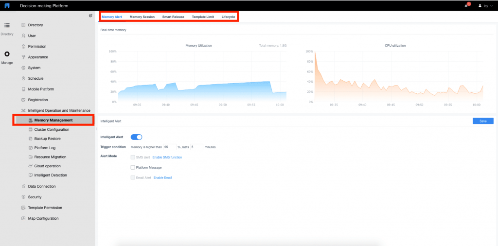 reporting portal -memory management 