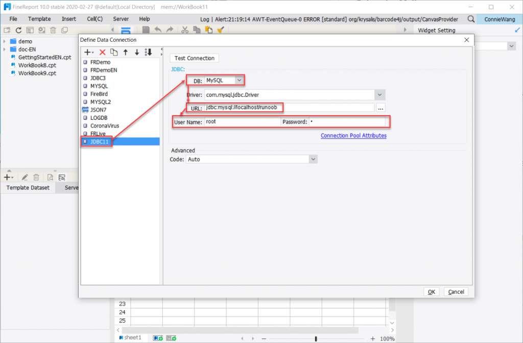 the first step of creating dynamic reports