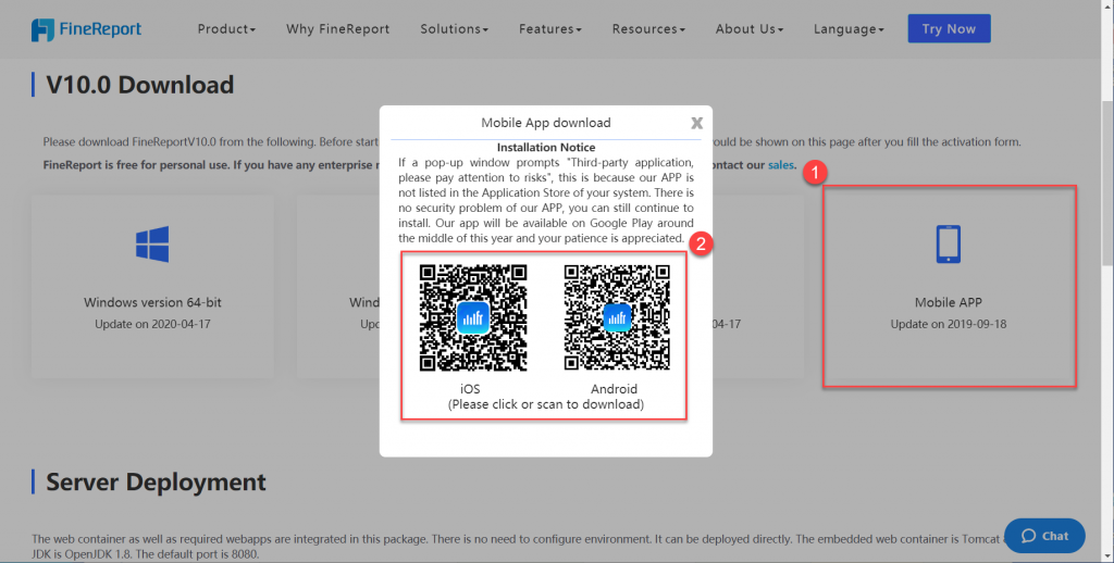 mobile reporting download