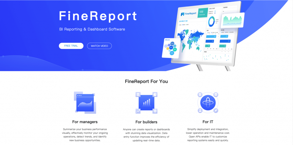 FineReport is one of  the Top 5 Saas Reporting tool that we recommend in the software list.
