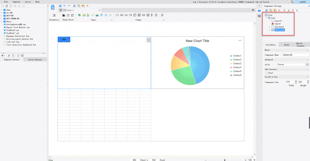 creat performance dashboard with FineReport