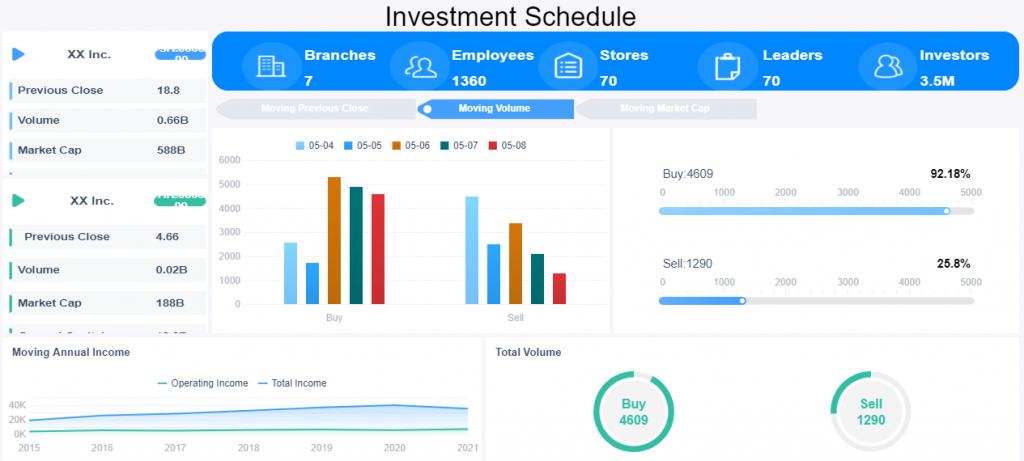 Investment report development