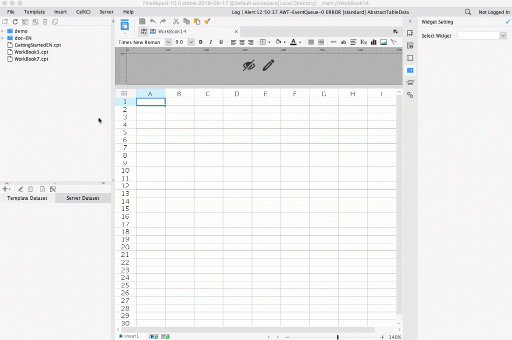 create a new data dashboard