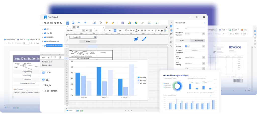 FineReport interface