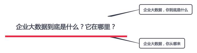 企業大數據到底是什麼？如何積累運用？