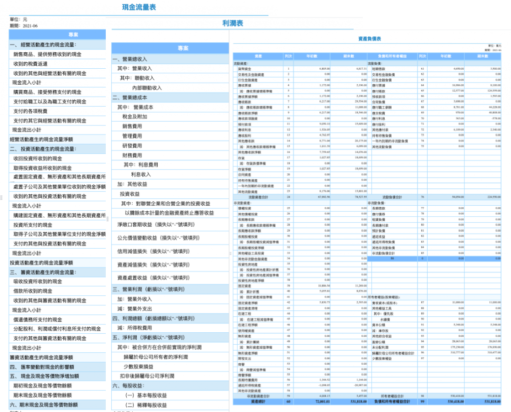 財務報表