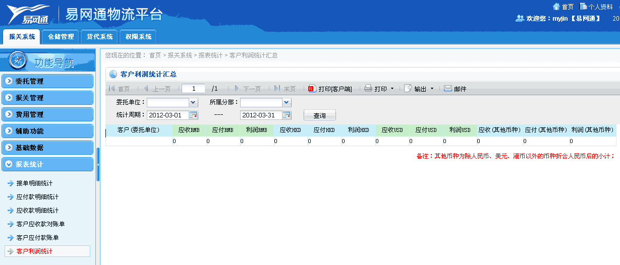 FineReport報表系統實例方案之物流報表決策平台