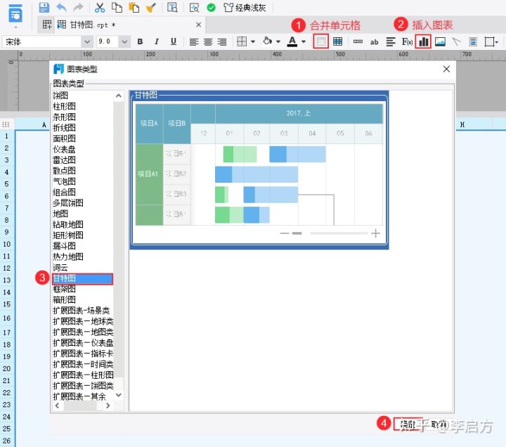 第二步，选择图表